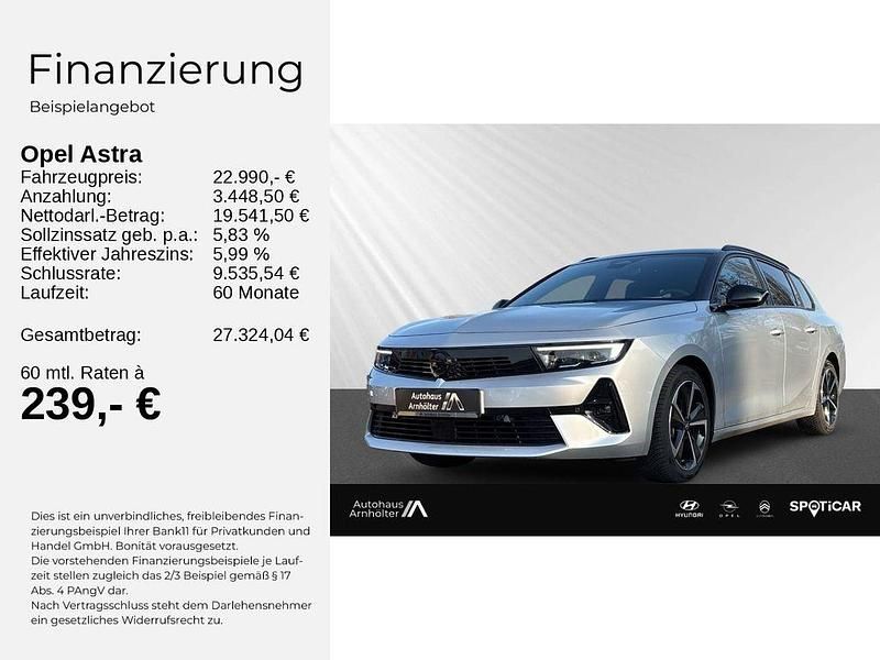 Gebraucht Opel Astra S 131 PS (96 kW) 2024 Grau/typ aussenverkleidung met Kombi