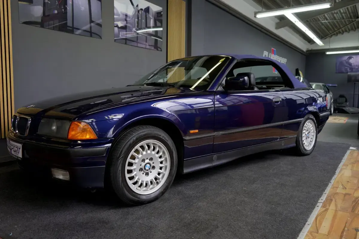 Gebraucht BMW 318 116 PS (85 kW) 1998 Orientblau metallic  317 Cabrio
