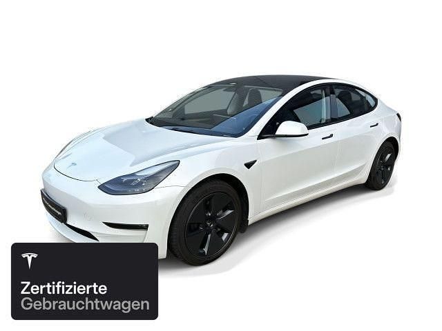 Weiß Gebraucht 2021 Tesla Model 3 Long Range AWD Limousine | 33.400 € (Teuer) - Bild 1/4
