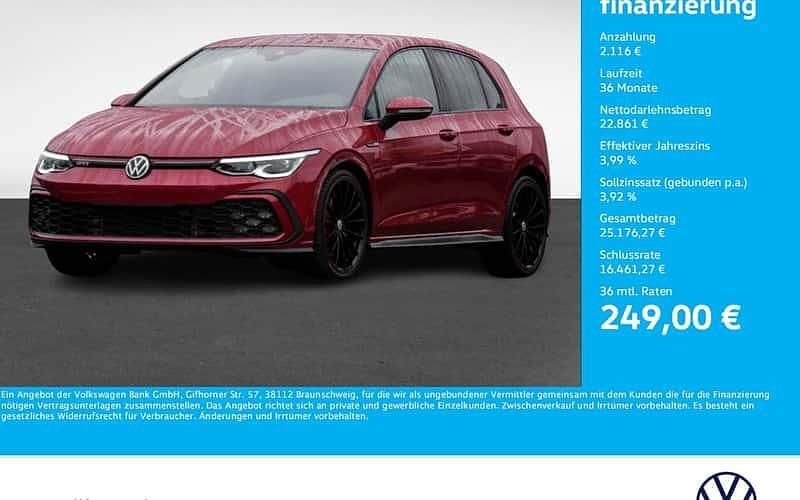 Rot Gebraucht 2021 VW Golf VIII GTI Limousine | 24.977 € (Guter Preis) - Bild 1/4