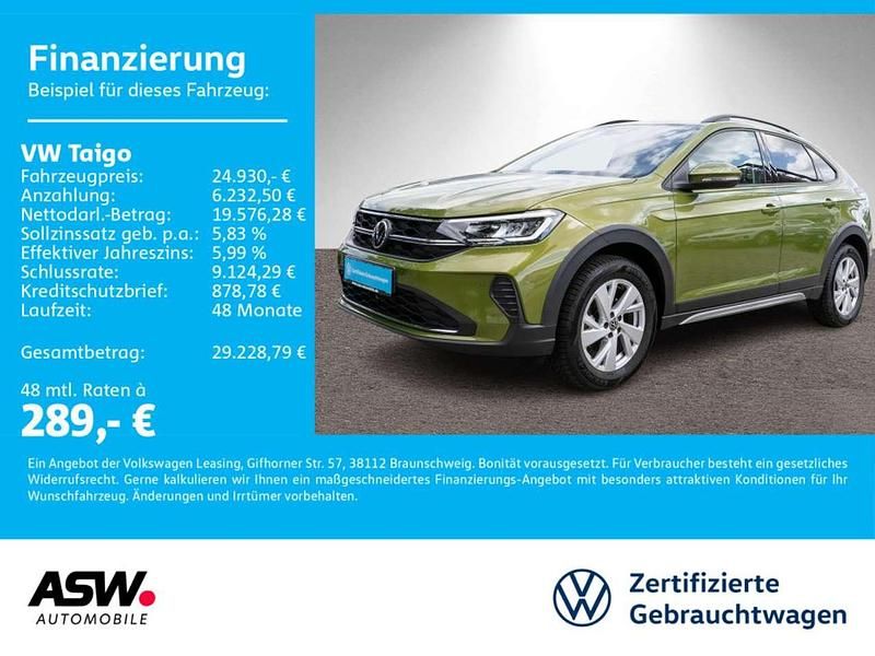 Visual green metallic Gebraucht 2025 VW Taigo Life SUV | 24.930 € (Etwas zu teuer) - Bild 1/4