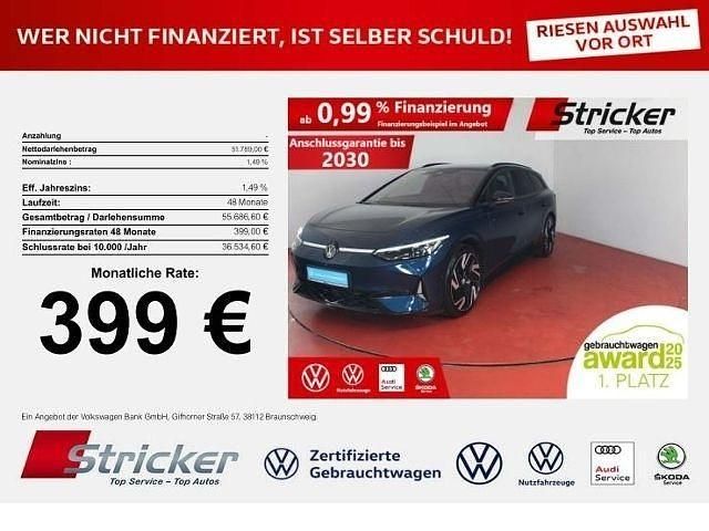 Aquamarinblau metallic Gebraucht 2025 VW ID.7 GTX Limousine | 51.789 € - Bild 1/4