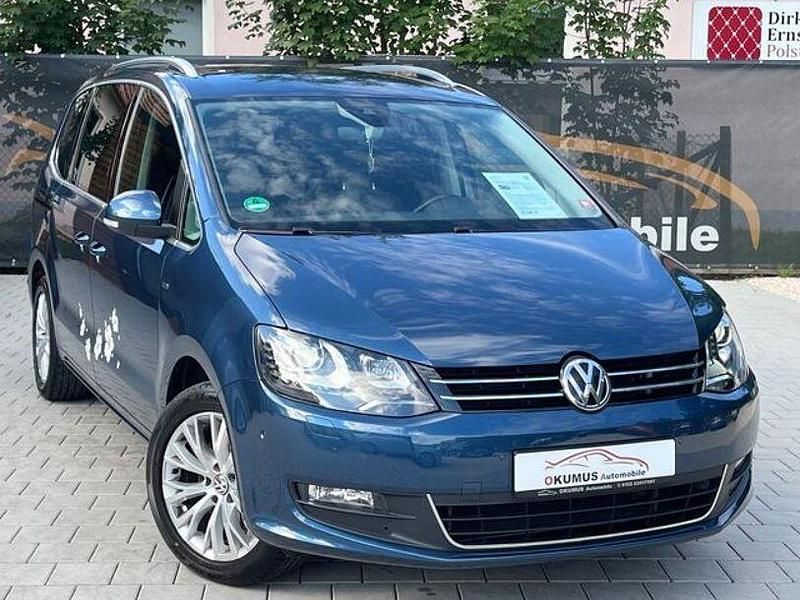 Blau Gebraucht 2015 VW Sharan Ocean Van / Kleinbus | 19.999 € (Fairer Preis) - Bild 1/4