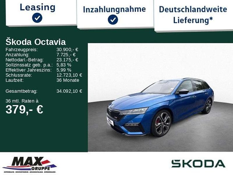 Blau Gebraucht 2020 Skoda Octavia First Edition Kombi | 30.900 € (Fairer Preis) - Bild 1/3