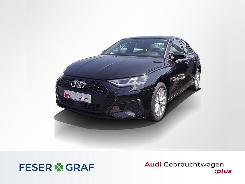 Brillantschwarz Gebraucht 2022 Audi A3 Limousine | 19.980 € (Guter Preis) - Bild 1/4