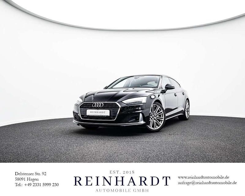 Brillantschwarz Gebraucht 2021 Audi A5 Sportback Advanced Limousine | 28.255 € (Fairer Preis) - Bild 1/3