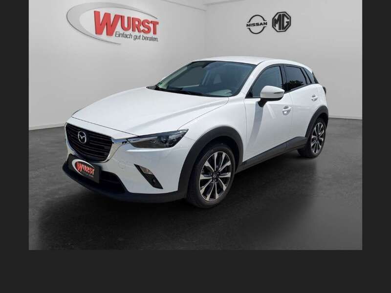 Arctic white Gebraucht 2021 Mazda CX-3 Selection SUV | 17.850 € (Fairer Preis) - Bild 1/4