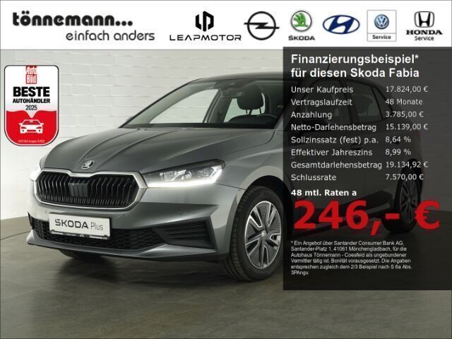 Grau Gebraucht 2024 Skoda Fabia Ambition Kleinwagen | 18.924 € (Fairer Preis) - Bild 1/3