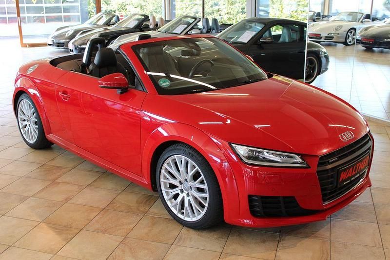 Rot Gebraucht 2015 Audi TT Roadster S-Line Cabrio | 24.999 € (Superpreis) - Bild 1/4