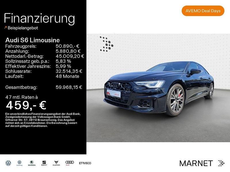 Brillantschwarz Gebraucht 2024 Audi S6 Sport Limousine | 50.890 € (Superpreis) - Bild 1/4