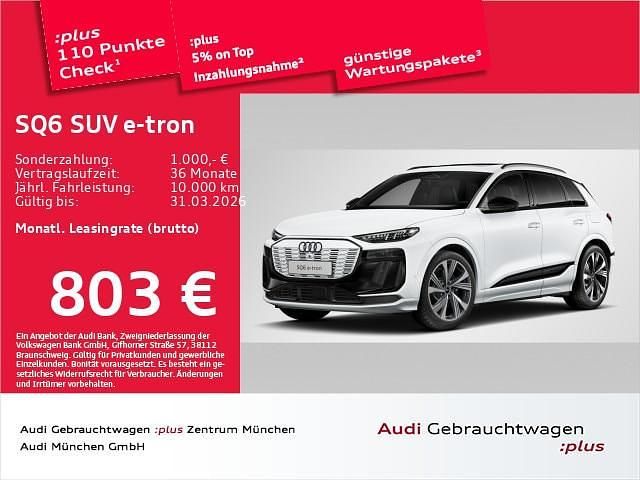 Gebraucht Audi SQ6 e-tron Ambiente 359 kW (489 PS) 2024 Gletscherweiß metallic SUV