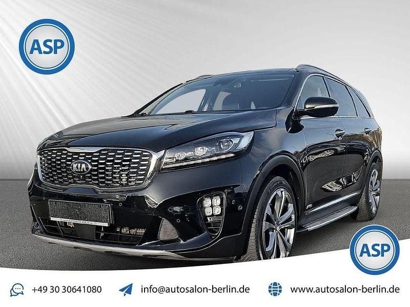 Schwarz (abp) auroraschwarz met metallic Gebraucht 2019 Kia Sorento GT-Line SUV | 19.900 € (Superpreis) - Bild 1/4