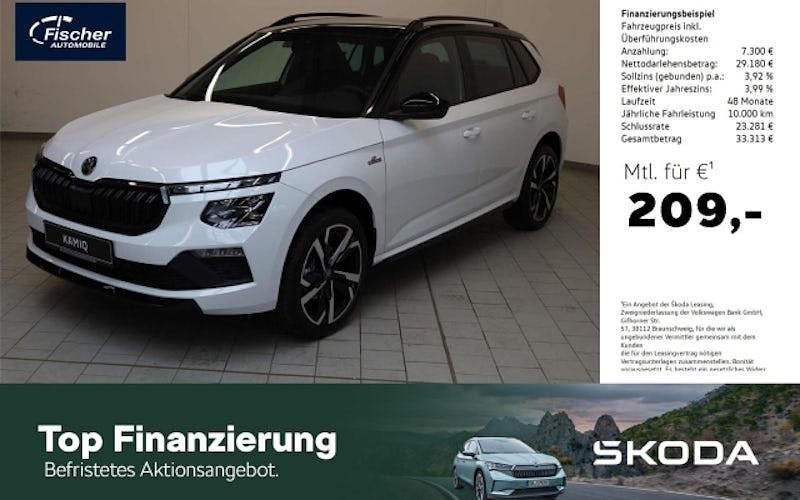 Weiß Neu 2025 Skoda Kamiq Monte Carlo SUV | 36.480 € - Bild 1/4