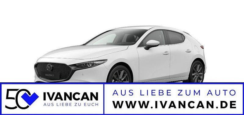 Arctic white Neu 2025 Mazda 3 Exclusive-Line Limousine | 27.750 € - Bild 1/4
