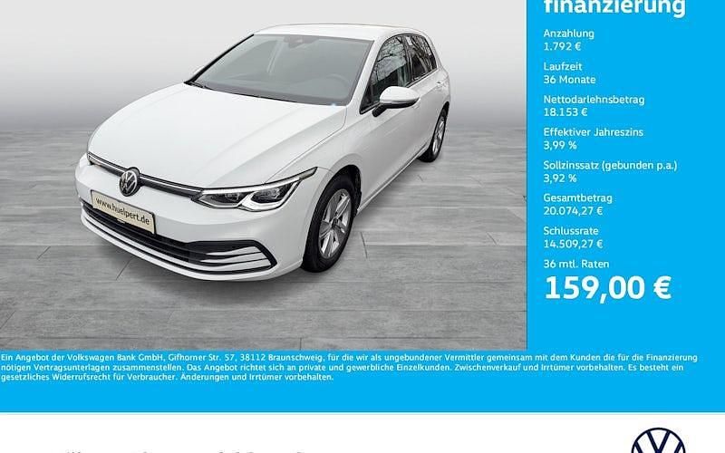 Gebraucht VW Golf VIII Life 131 PS (96 kW) 2023 Weiß Limousine