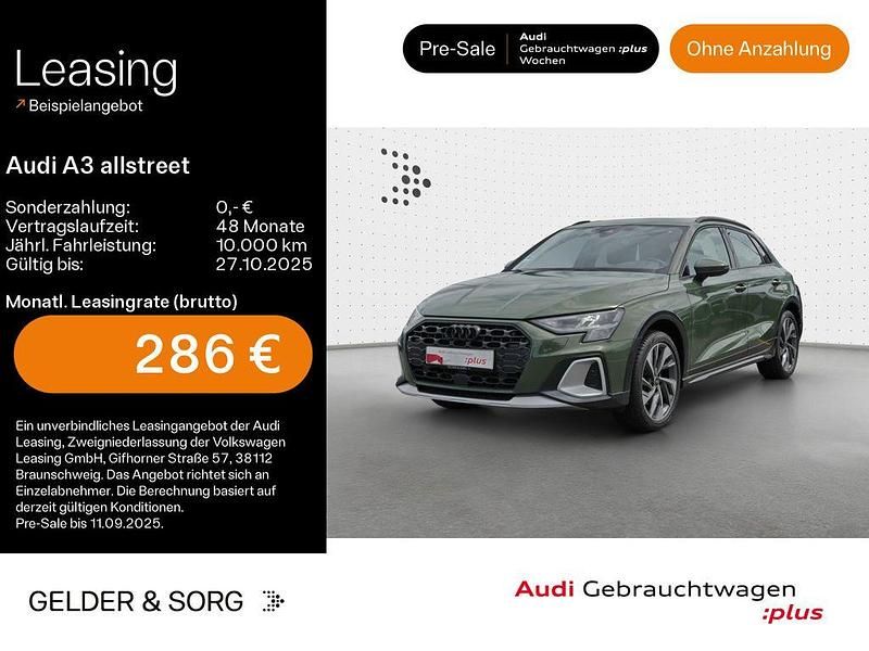 Distriktgrün metallic Gebraucht 2024 Audi A3 Ambiente Limousine | 32.280 € (Fairer Preis) - Bild 1/4