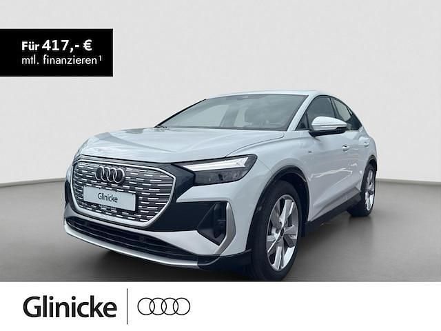 Gletscherweiß metallic Gebraucht 2023 Audi Q4 Sportback e-tron S-Line SUV | 34.280 € (Superpreis) - Bild 1/3