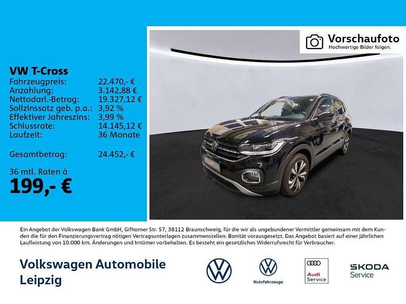 Gebraucht VW T-Cross Active 110 PS (80 kW) 2022 Schwarz SUV