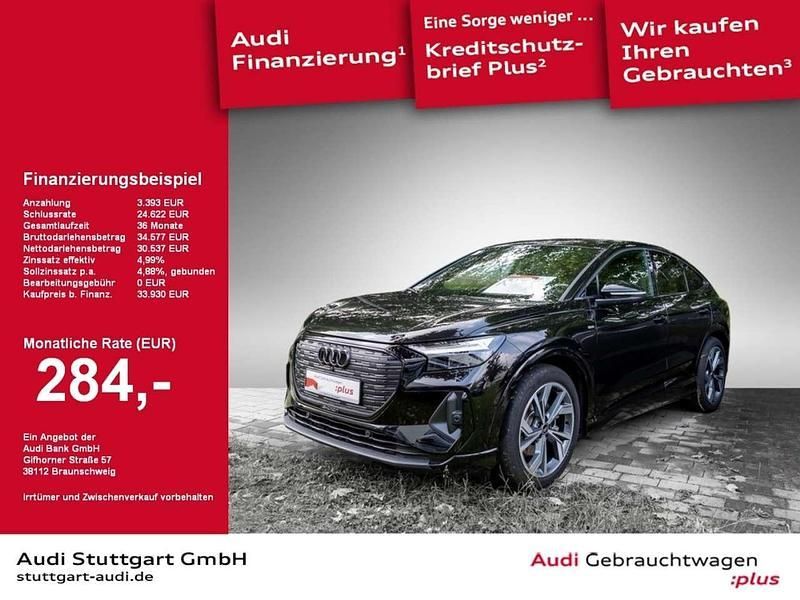 Mythosschwarz metallic Gebraucht 2023 Audi Q4 Sportback e-tron Ambiente SUV | 32.830 € (Superpreis) - Bild 1/2