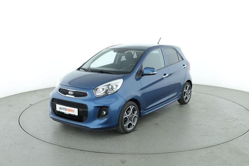Blau Gebraucht 2015 Kia Picanto Spirit Kleinwagen | 10.790 € (Fairer Preis) - Bild 1/3