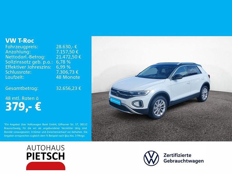 Weiß Gebraucht 2024 VW T-Roc Style SUV | 28.630 € (Fairer Preis) - Bild 1/4