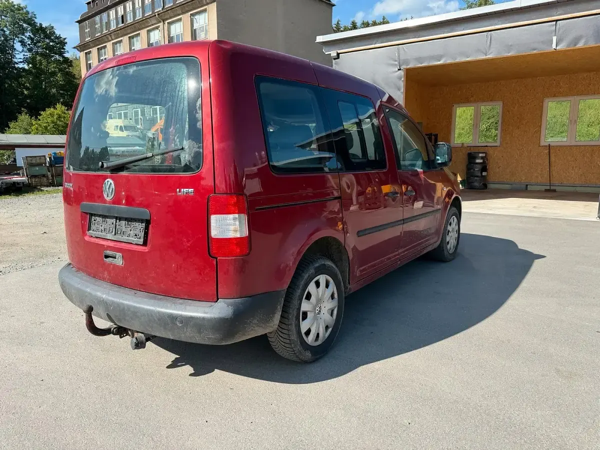 Gebraucht VW Caddy Life 75 PS (55 kW) 2006 Rot Van / Kleinbus