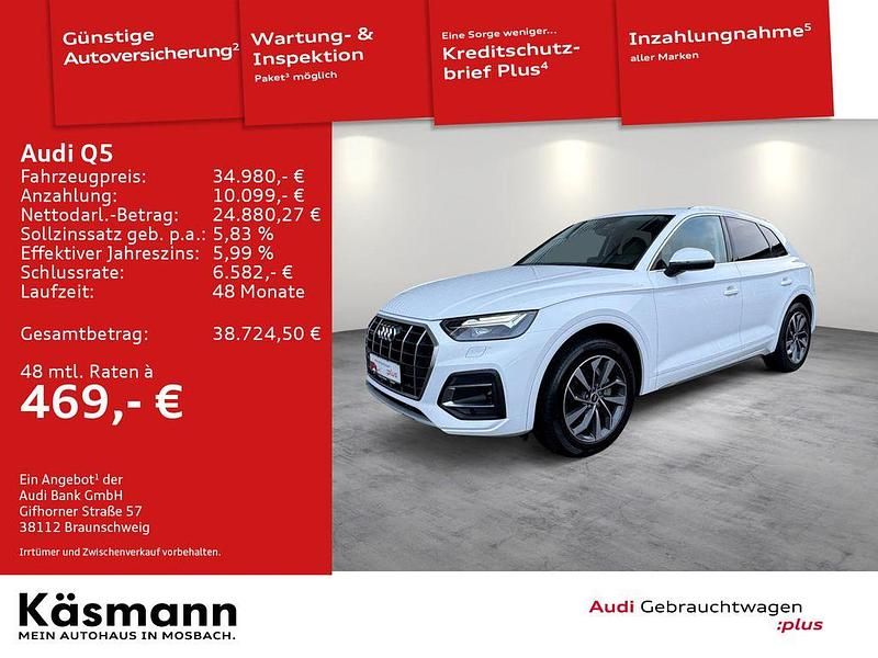 Gebraucht Audi Q5 Advanced 204 PS (150 kW) 2021 Ibisweiß SUV