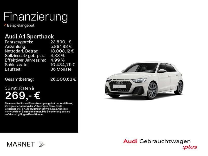 Gebraucht Audi A1 S-Line 95 PS (69 kW) 2023 Cortinaweiß SUV