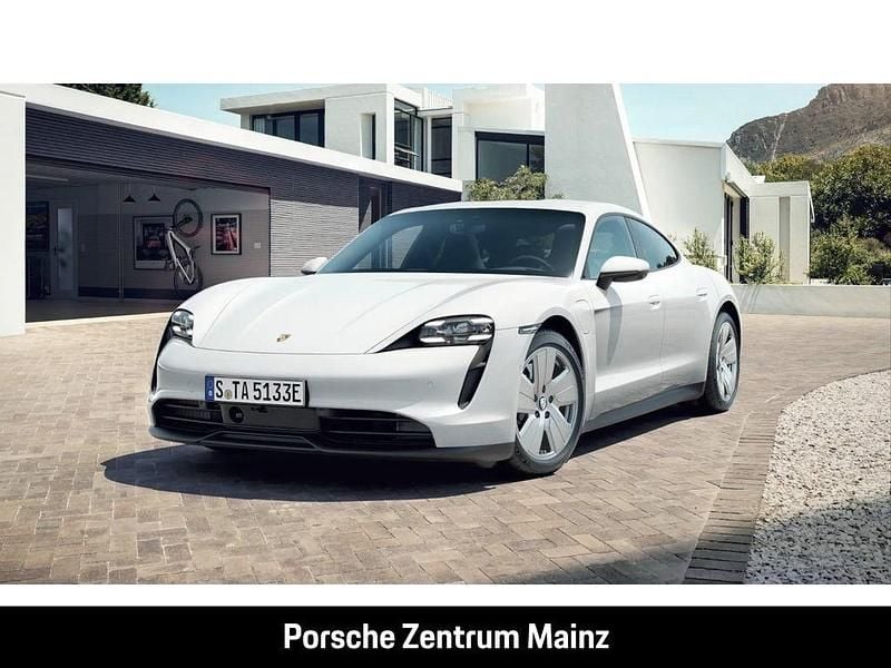 Weiss Gebraucht 2021 Porsche Taycan Limousine | 55.888 € (Fairer Preis) - Bild 1/4
