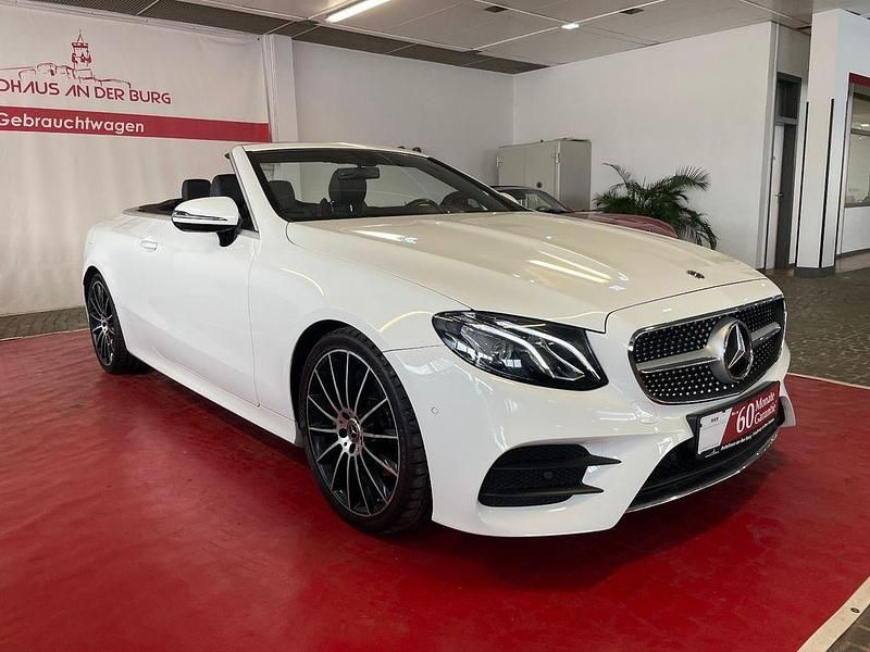 Polarweiss unilack Gebraucht 2020 Mercedes E200 AMG Cabrio | 36.999 € (Teuer) - Bild 1/4