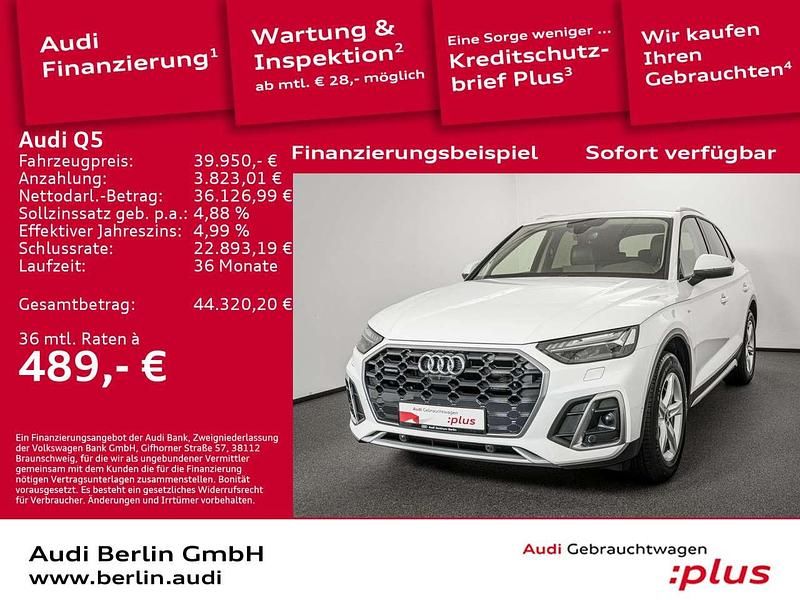 Ibisweiß Gebraucht 2021 Audi Q5 Ambiente SUV | 39.950 € (Fairer Preis) - Bild 1/3
