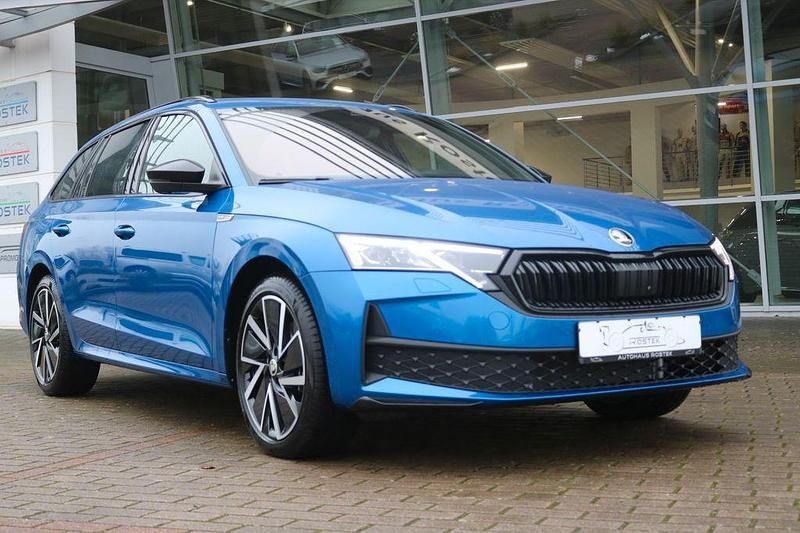 Blau Neu 2024 Skoda Octavia SportLine Kombi | 39.900 € (Teuer) - Bild 1/4