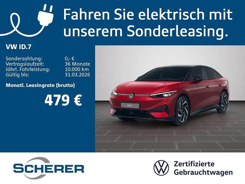 Gebraucht VW ID.7 Pro 210 kW (286 PS) 2025 Kings red metallic schwarz (metallic) Limousine
