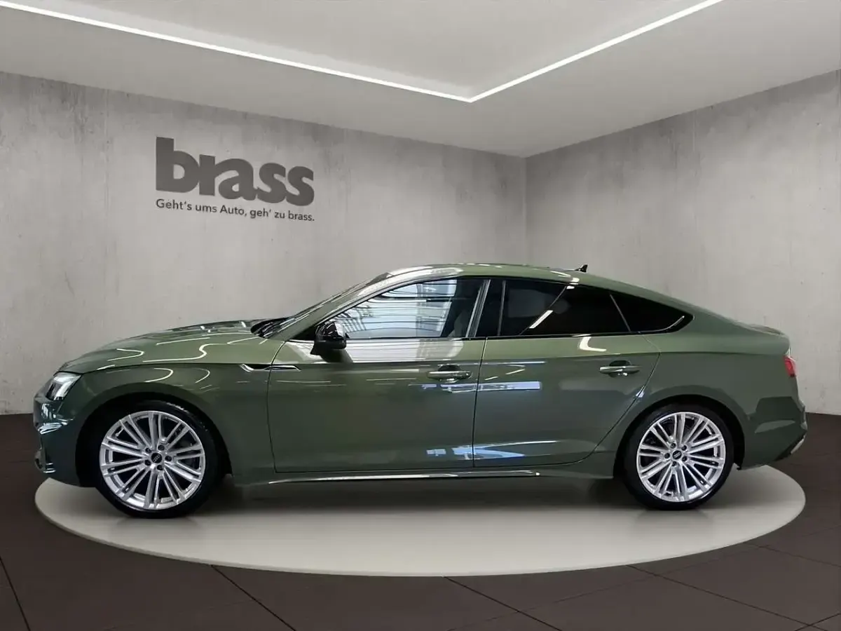 Gebraucht Audi A5 Advanced Plus 265 PS (194 kW) 2023 Distriktgrün metallic Coupé