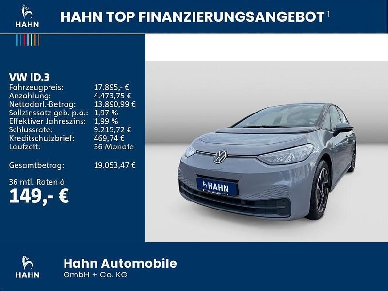 Gebraucht VW ID.3 Pure 110 kW (150 PS) 2021 Mondsteingrau Kleinwagen