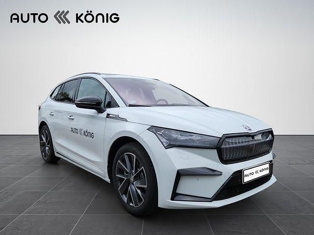 Weiß Gebraucht 2025 Skoda Enyaq iV SportLine SUV | 54.990 € (Etwas zu teuer) - Bild 1/4