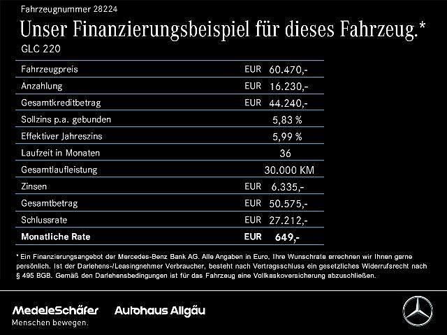 Unilack polarweiß Gebraucht 2024 Mercedes GLC220 AMG Coupé | 60.470 € (Guter Preis) - Bild 1/3