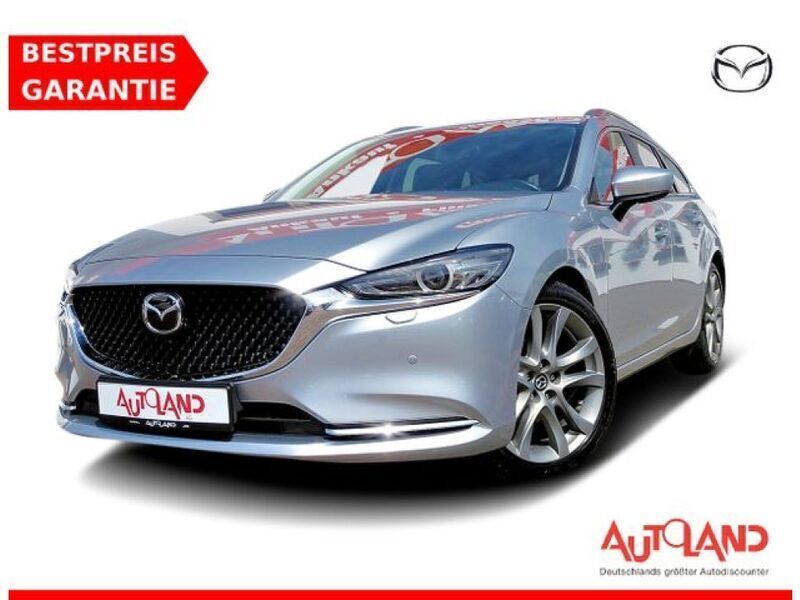 Diamant silber metallic (metallic) Gebraucht 2020 Mazda 6 Exclusive-Line Kombi | 19.990 € (Teuer) - Bild 1/4