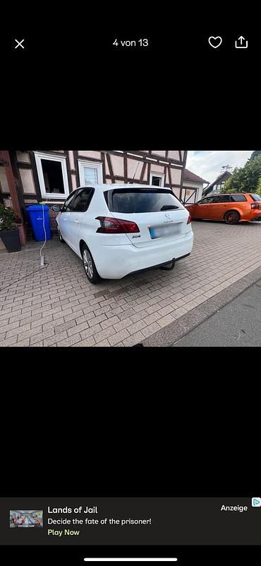 Weiß Gebraucht 2018 Peugeot 308 Kleinwagen | 8.000 € (Guter Preis) - Bild 1/4