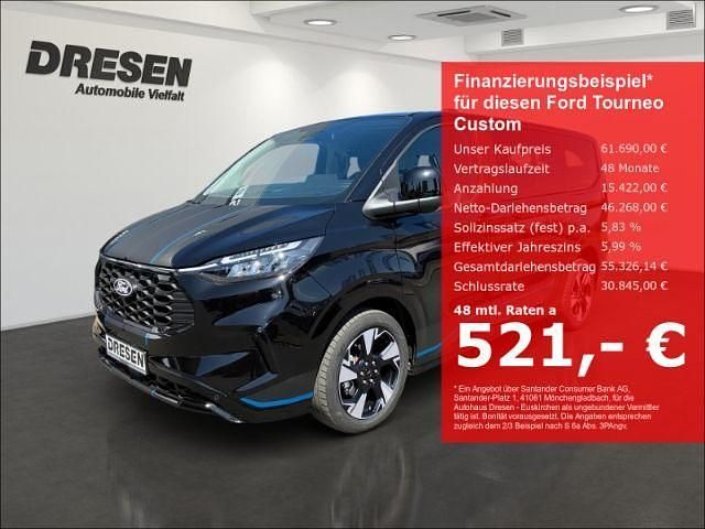 Schwarz Neu 2025 Ford Tourneo Custom Sport Van / Kleinbus | 61.690 € (Teuer) - Bild 1/4