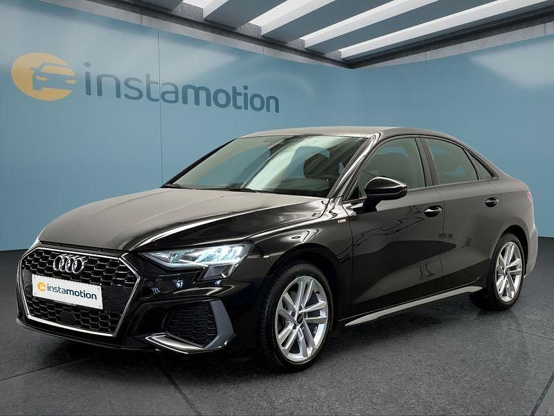 Schwarz Gebraucht 2022 Audi A3 Limousine | 28.499 € (Teuer) - Bild 1/4