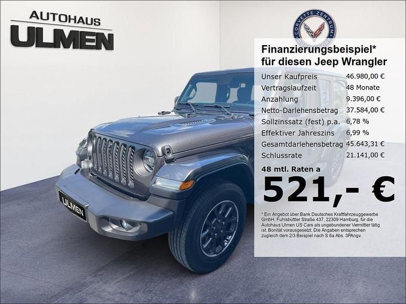 Grau Gebraucht 2021 Jeep Wrangler Unlimited Sahara SUV | 46.980 € (Guter Preis) - Bild 1/4