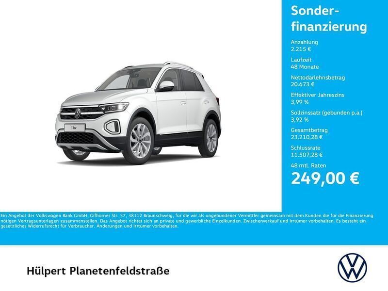 Weiß Gebraucht 2022 VW T-Roc Style SUV | 22.771 € (Fairer Preis) - Bild 1/4
