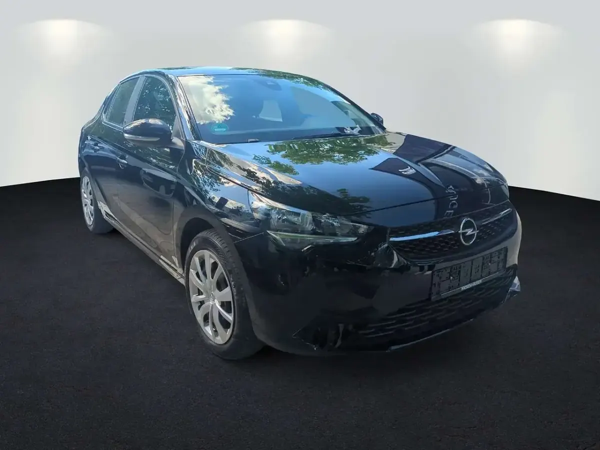 Gebraucht Opel Corsa-e Edition 100 kW (136 PS) 2023 Diamant schwarz/karbon schwarz Kleinwagen