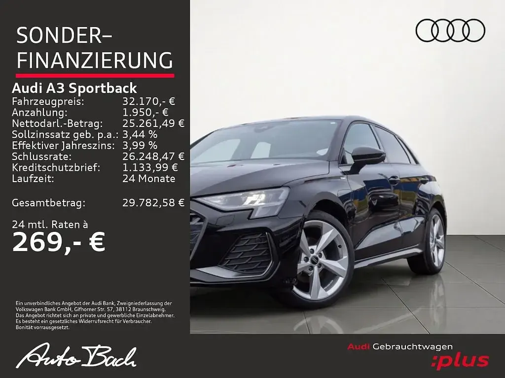 Gebraucht Audi A3 S-Line 150 PS (110 kW) 2025 Mythosschwarz metallic Limousine