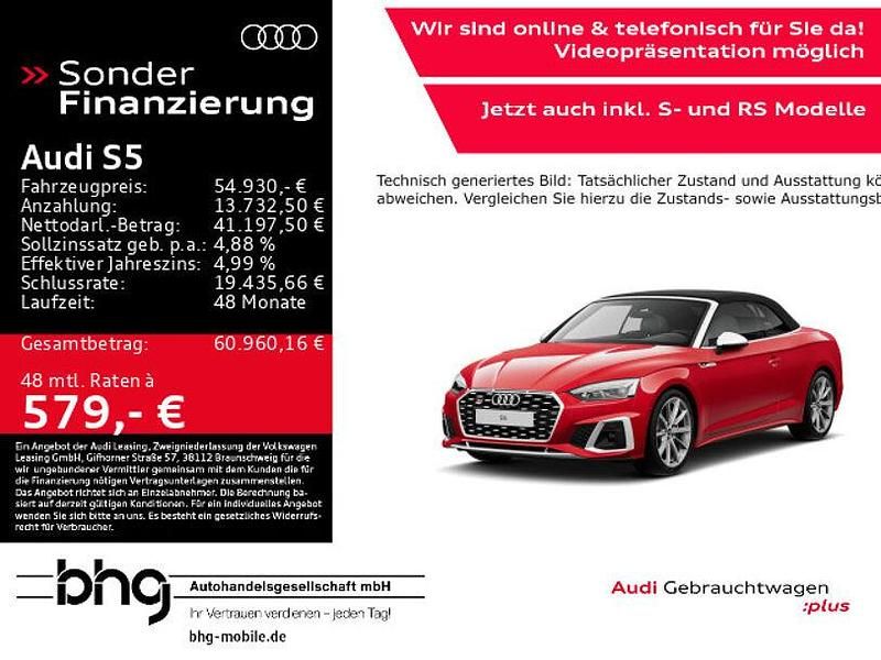 Rot Gebraucht 2023 Audi S5 Ambiente Cabrio | 54.930 € (Fairer Preis) - Bild 1/4