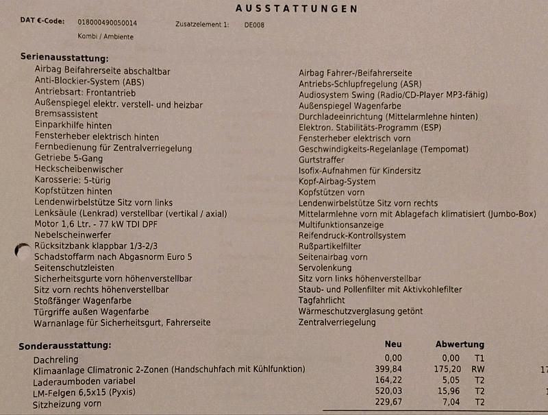 Gebraucht Skoda Octavia 105 PS (77 kW) 2011 Schwarz Kombi