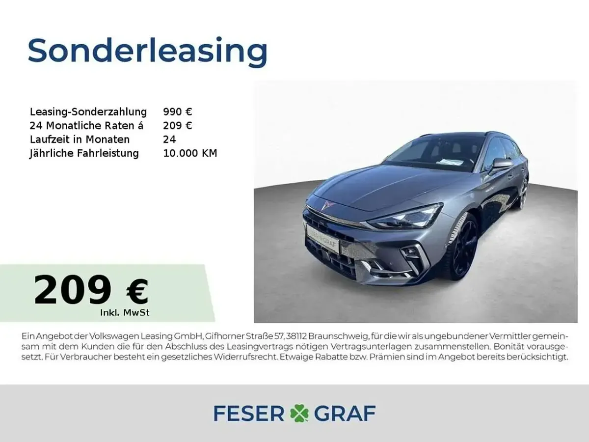 Second-hand Cupra Leon 150 CP (110 kW) 2025 Gri Break