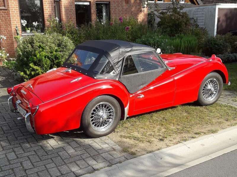 Rot Gebraucht 1958 Triumph TR3 Cabrio | 37.850 € - Bild 1/4
