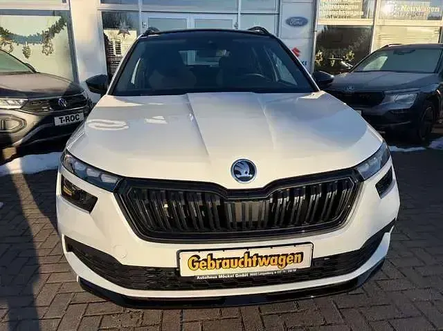Gebraucht Skoda Kamiq Monte Carlo 116 PS (85 kW) 2020 Moonweiss metallic (metallic) SUV